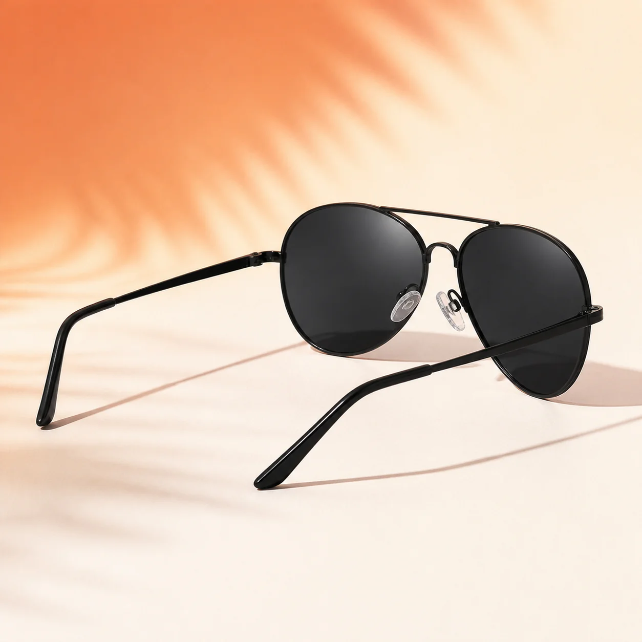 Midnight Pilot Sunglasses - Black third detail view