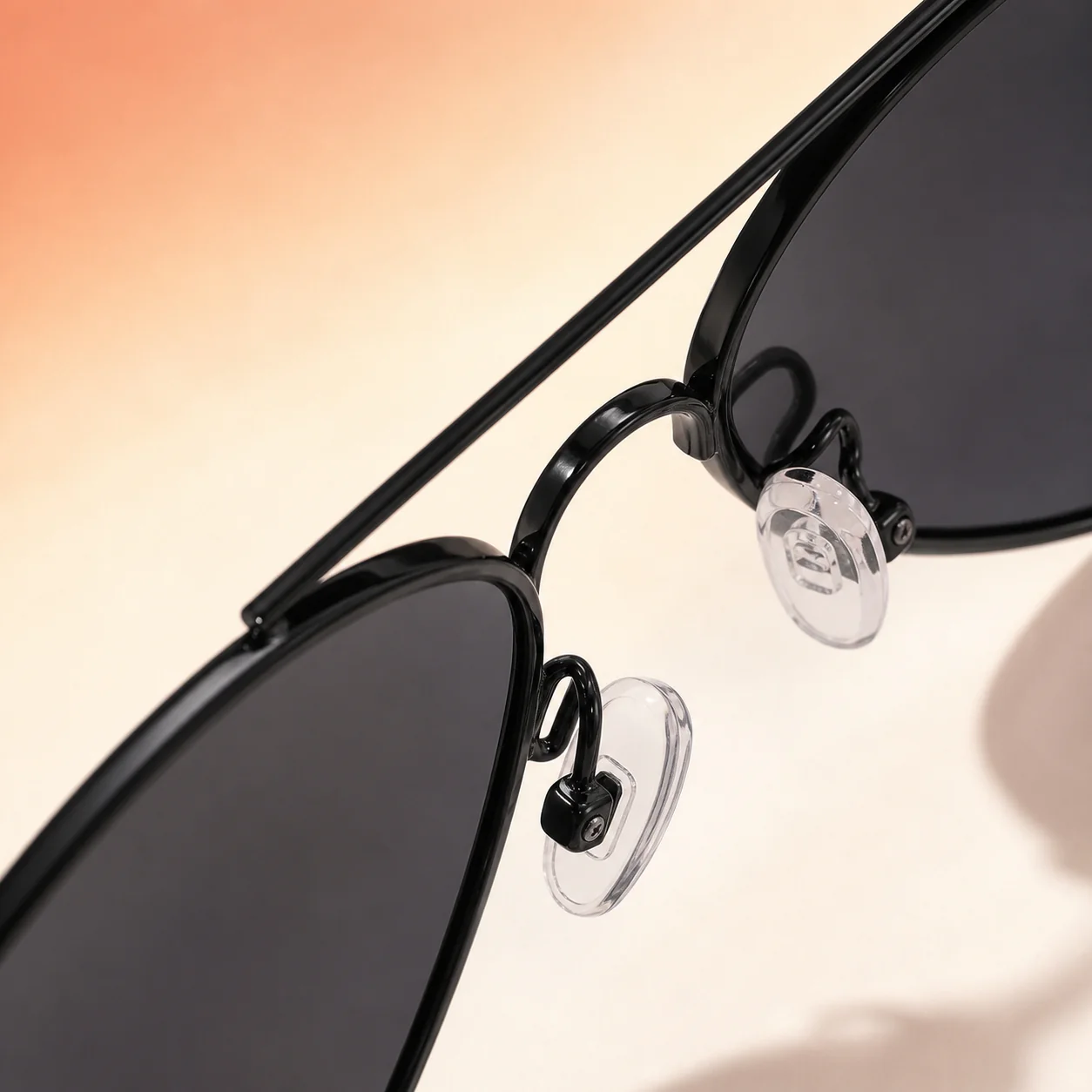 Midnight Pilot Sunglasses - Black second detail view