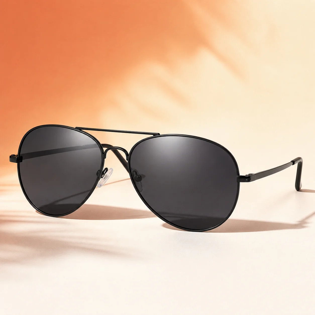 Midnight Pilot Sunglasses - Black