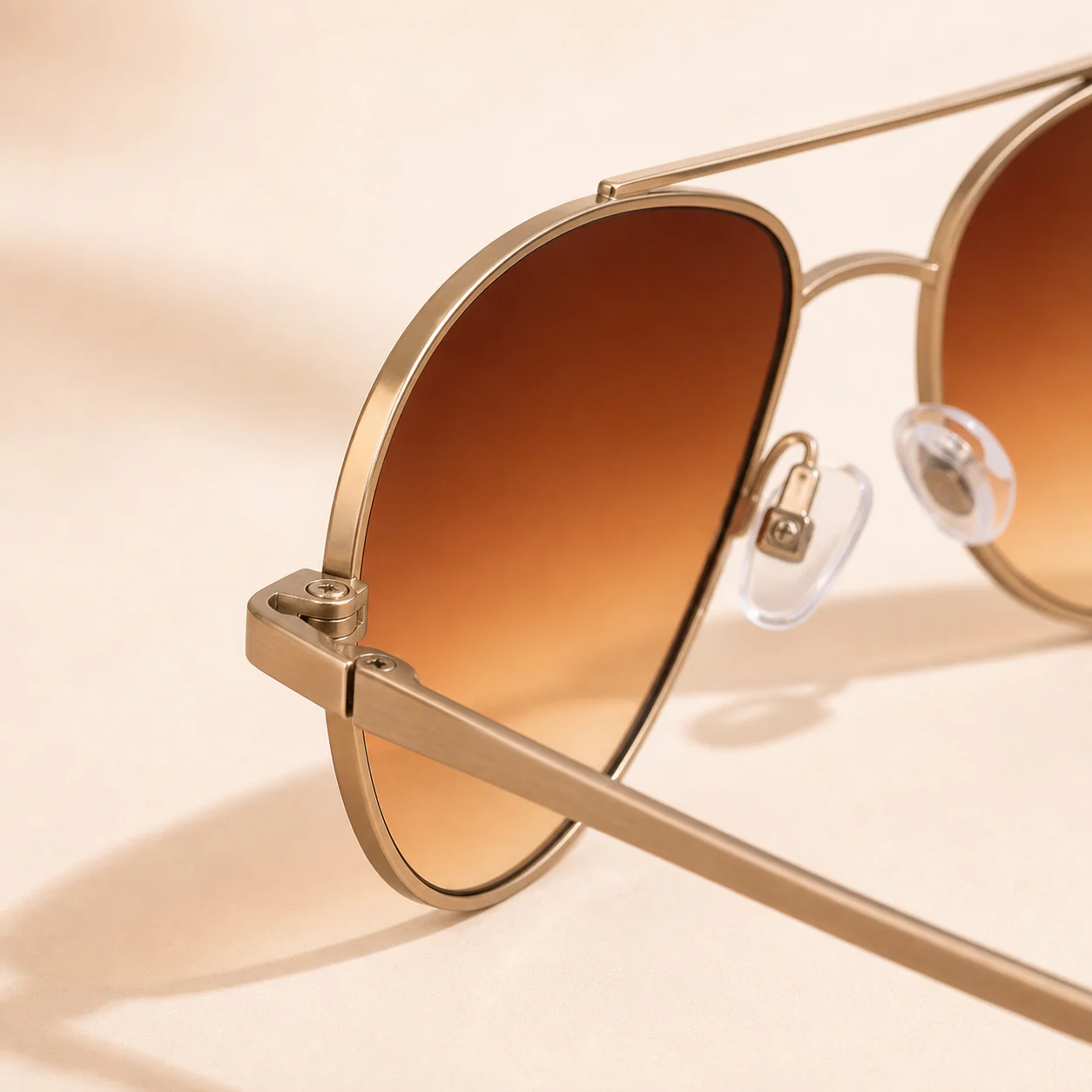 Desert Pilot Sunglasses - Sand second detail view