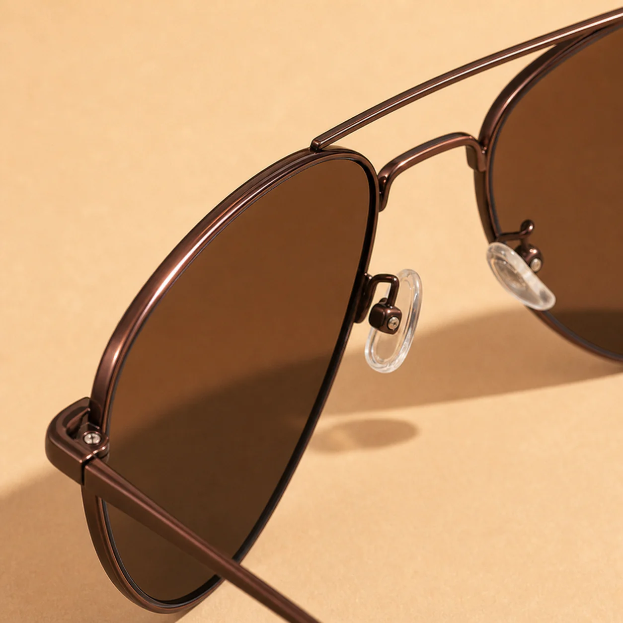 Nomad Pilot Sunglasses - Coffee second detail view