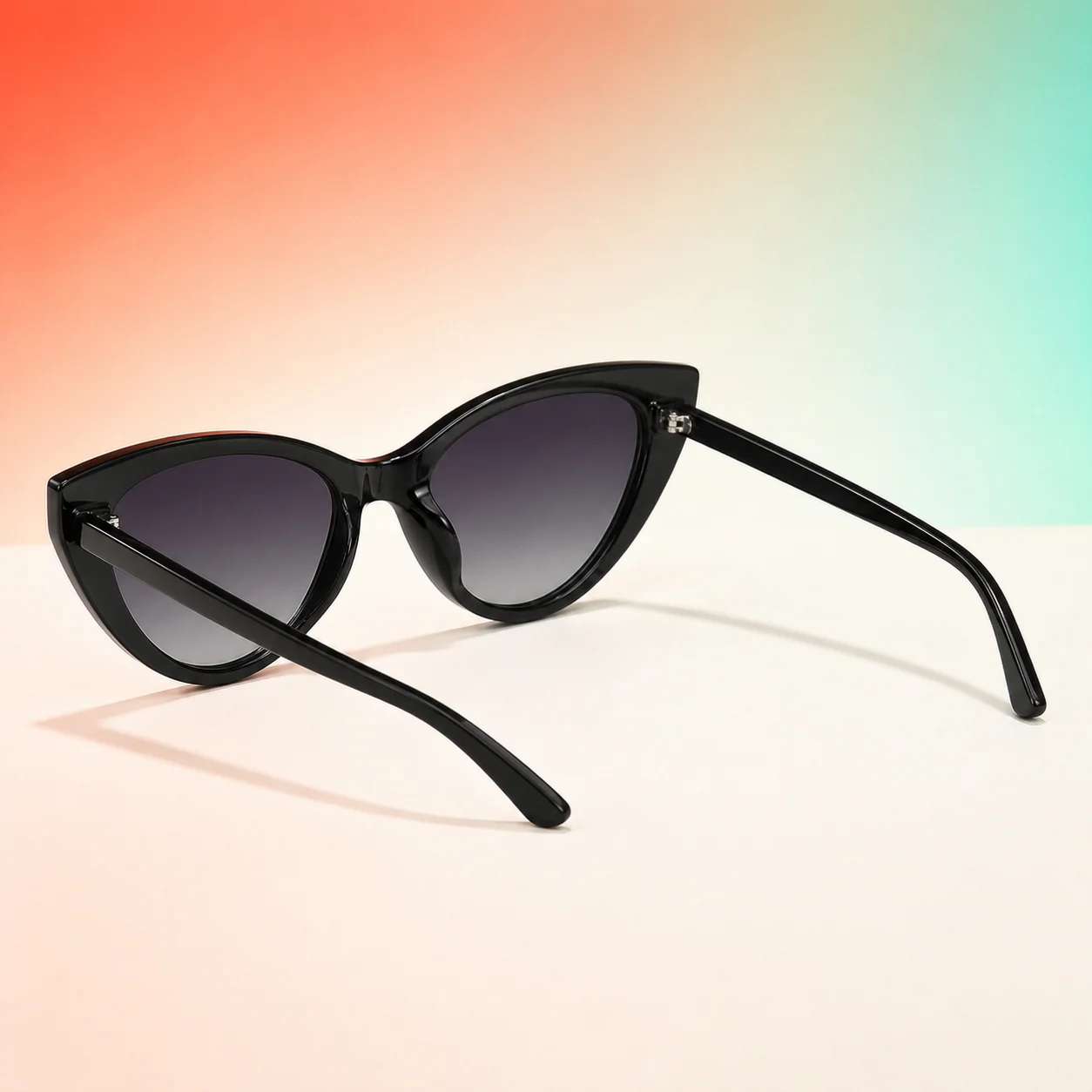 Muse Cat Eye Sunglasses - Black third detail view