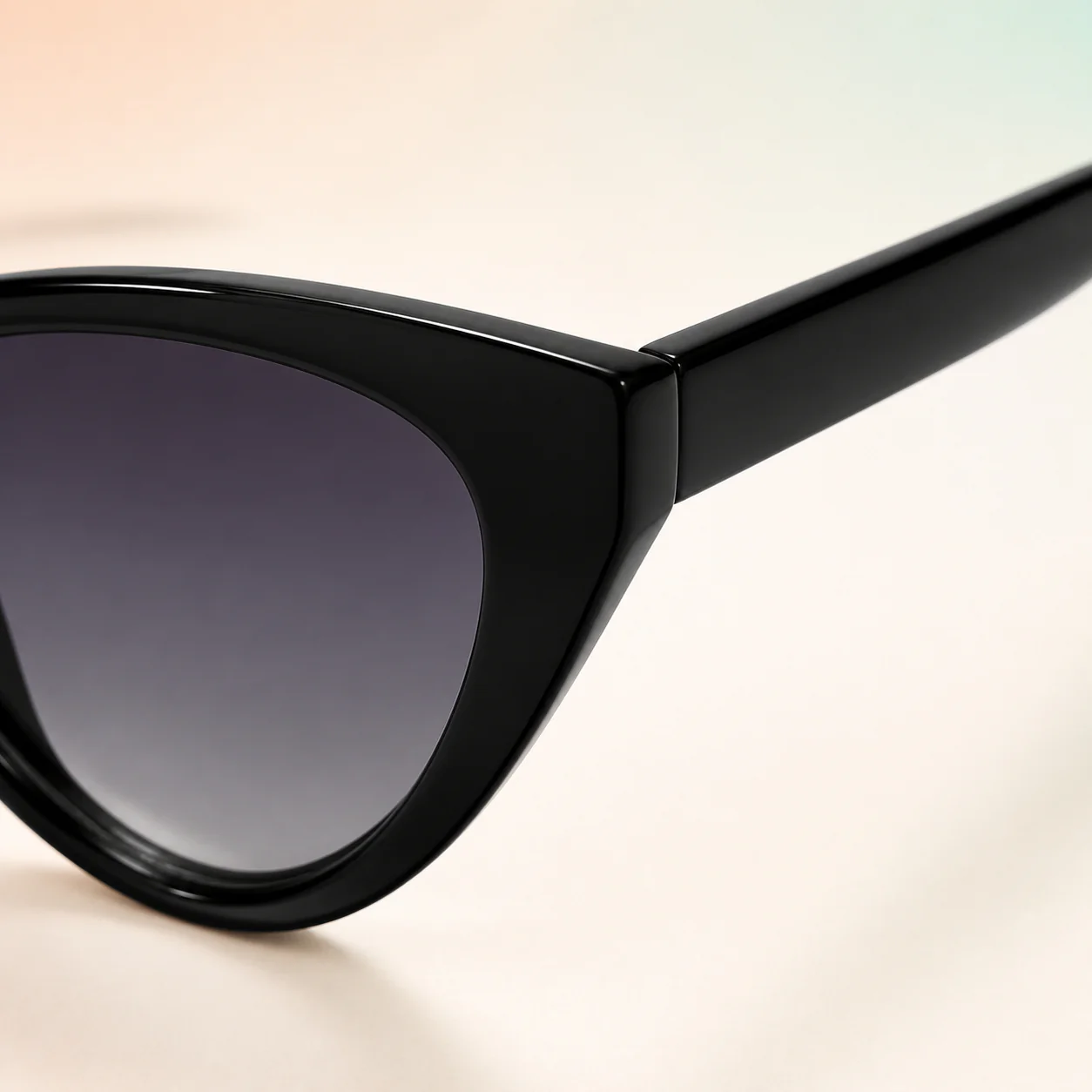 Muse Cat Eye Sunglasses - Black second detail view