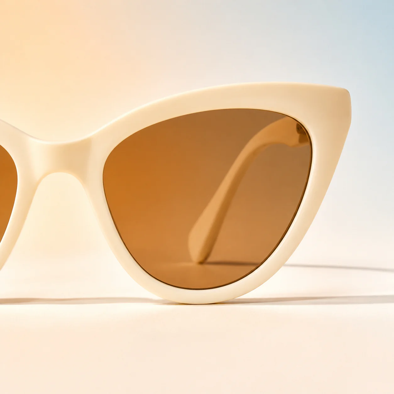 Riviera Cat Eye Sunglasses - Cream first detail view