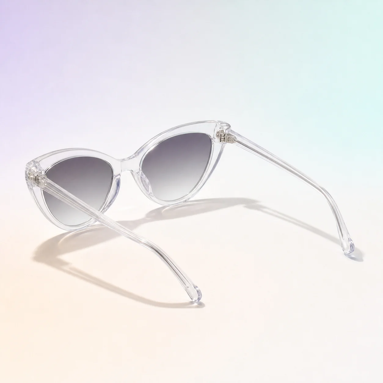 Halo Cat Eye Sunglasses - Crystal third detail view