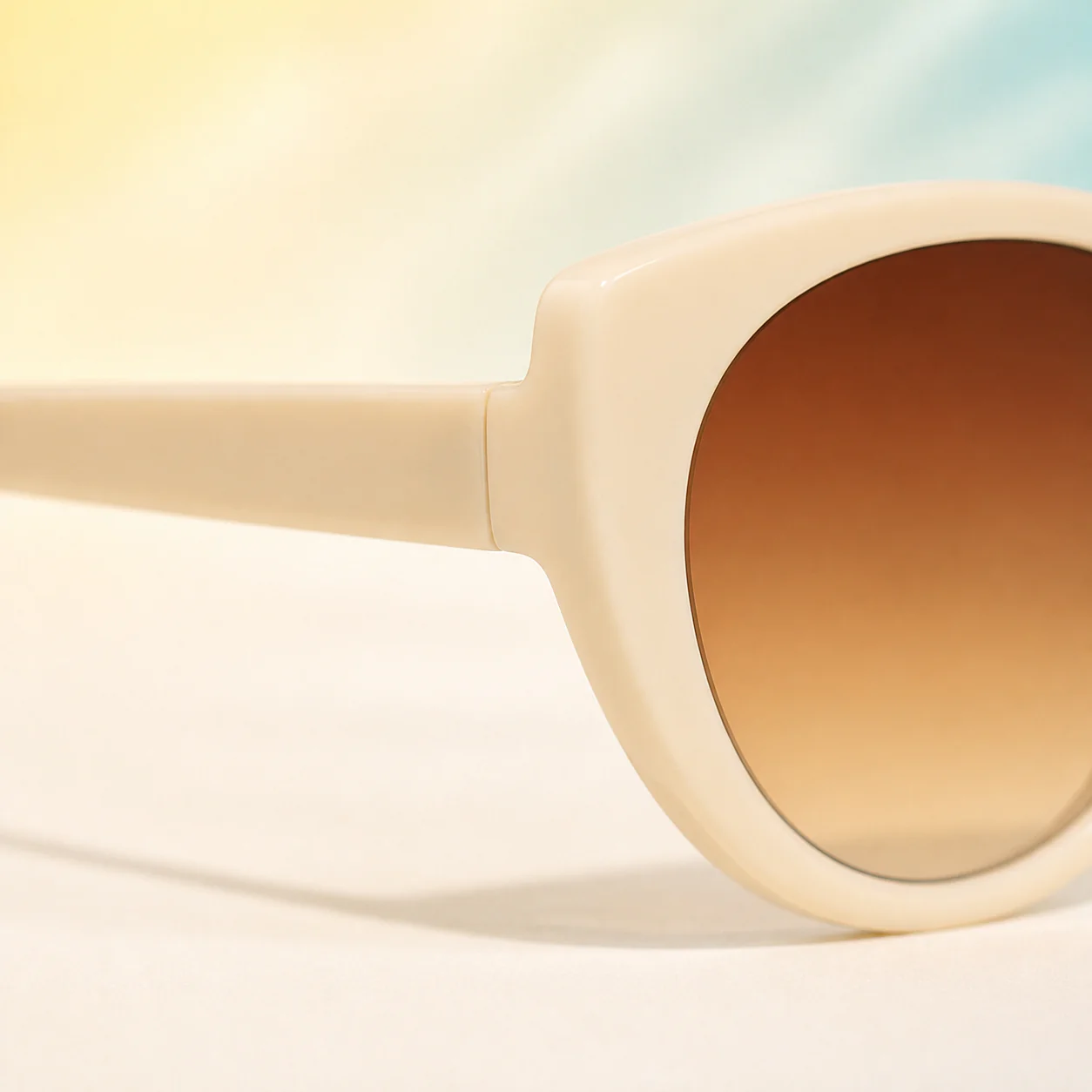 Poolside Cat Eye Sunglasses - Ivory second detail view