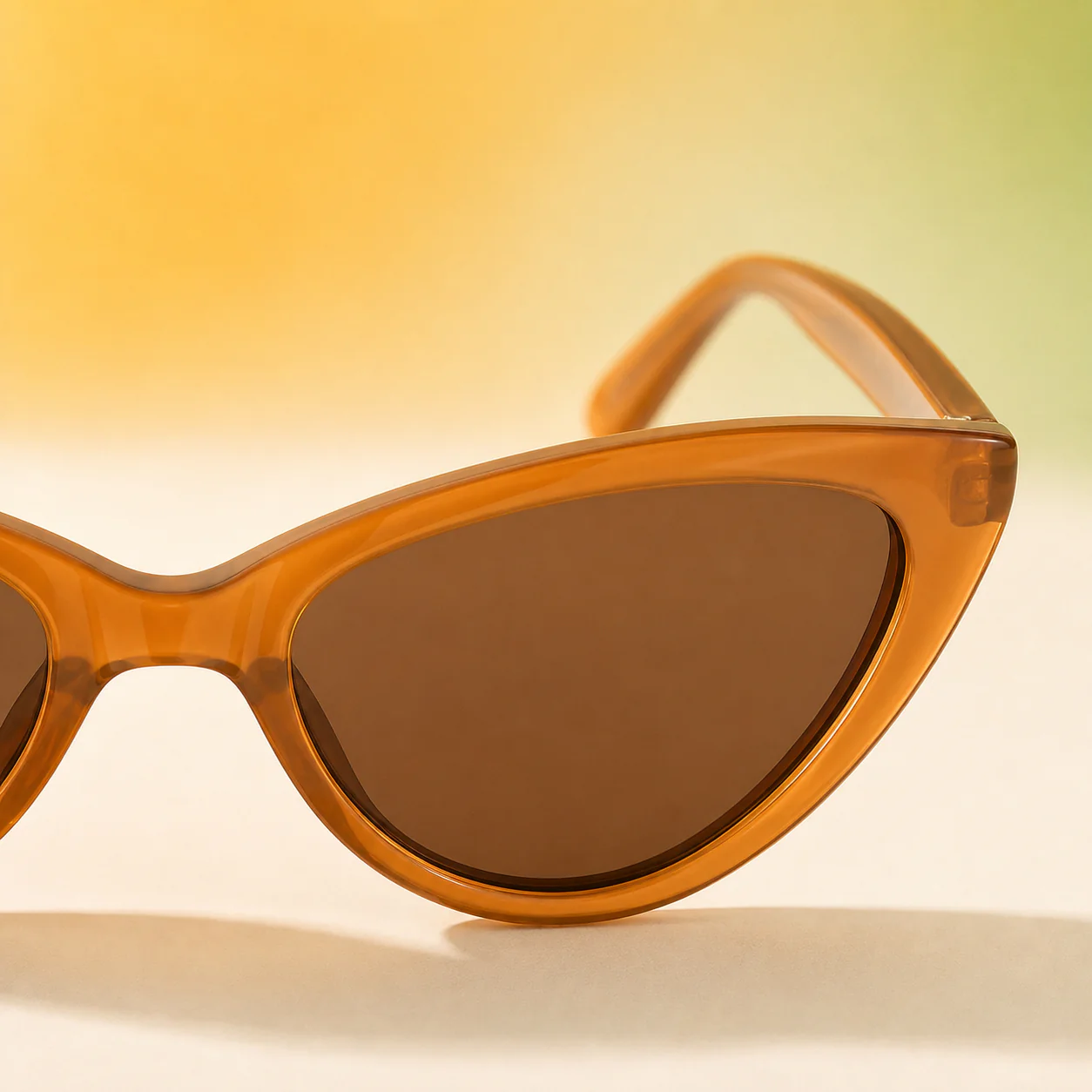 Solstice Cat Eye Sunglasses - Caramel first detail view