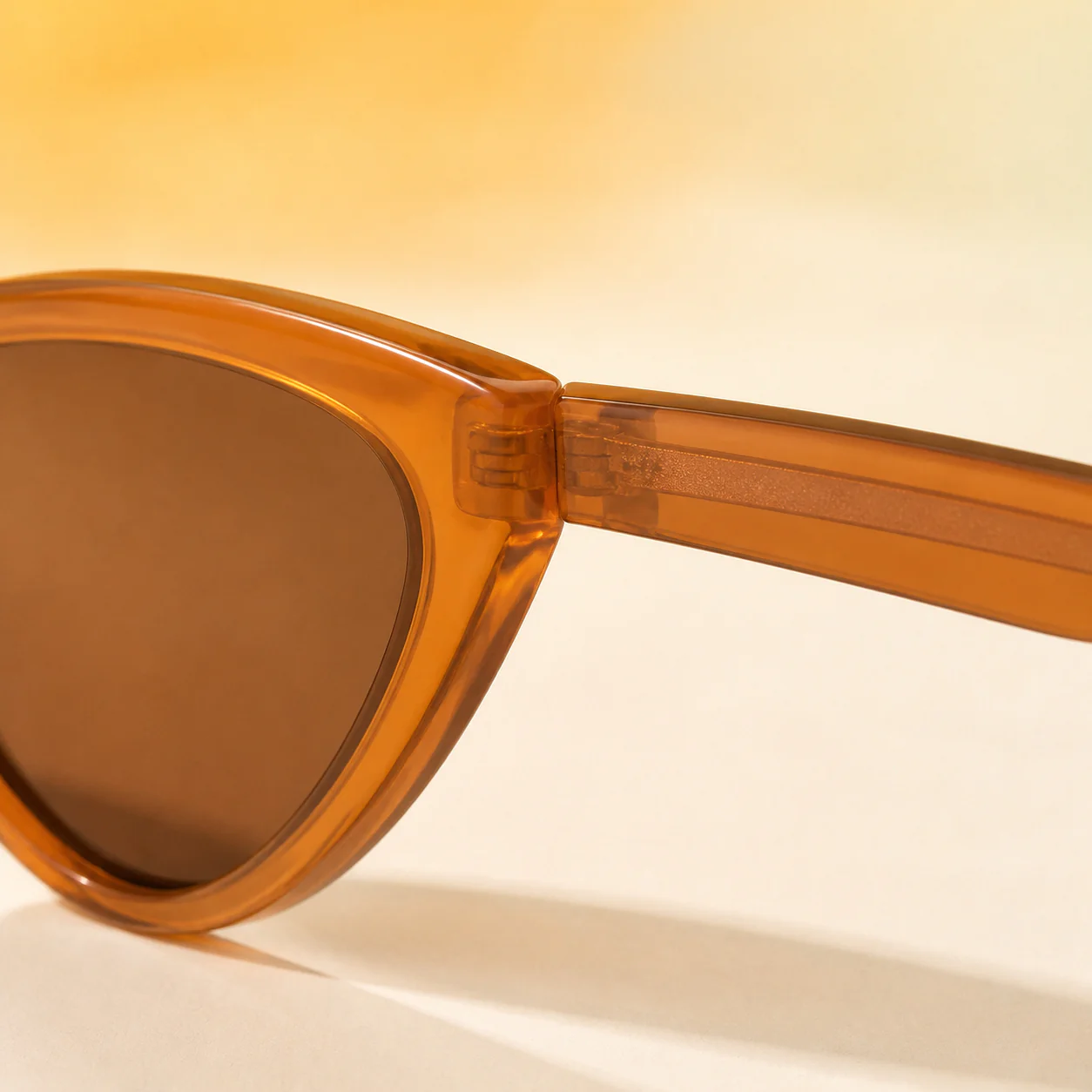 Solstice Cat Eye Sunglasses - Caramel second detail view