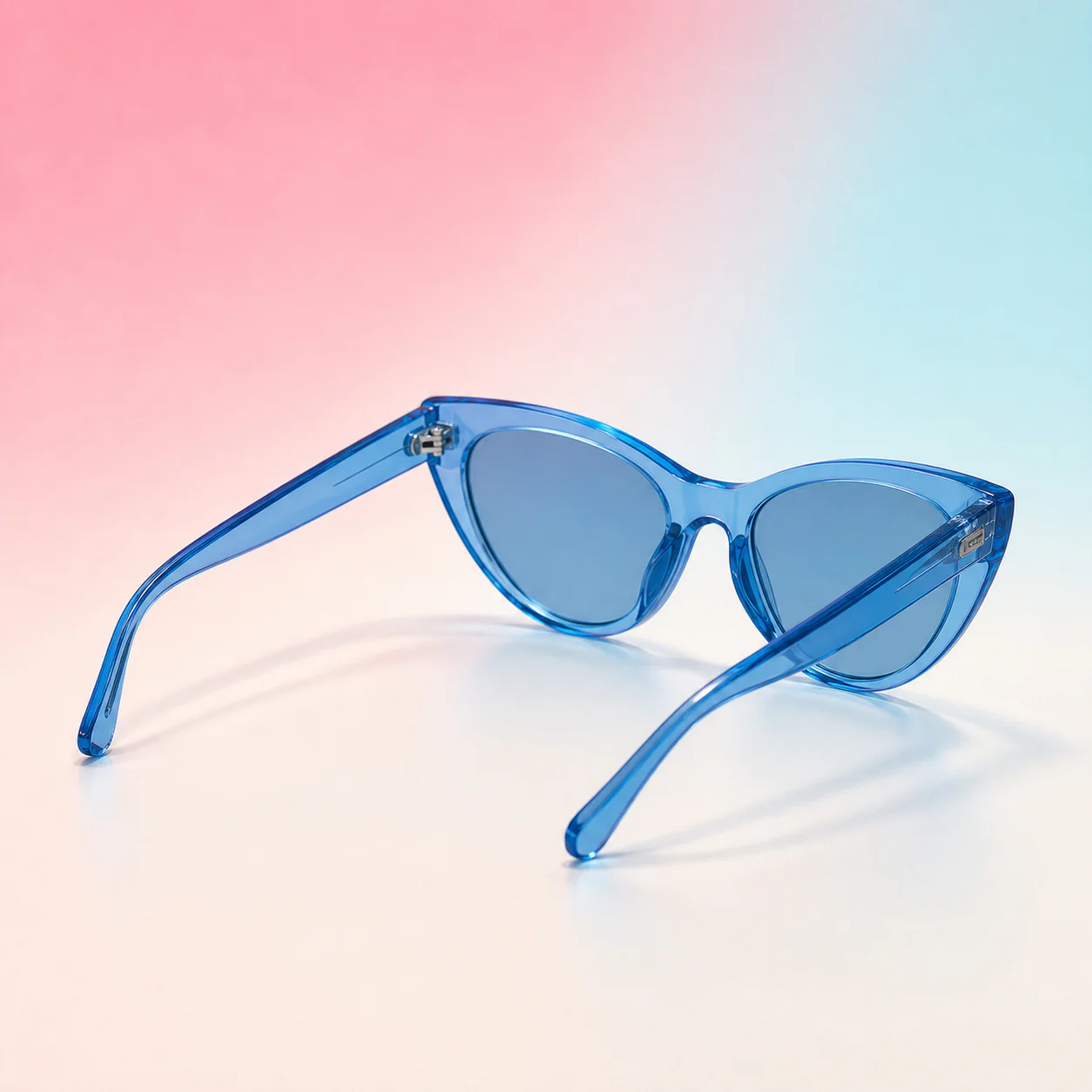 Seabright Cat Eye Sunglasses - Blue Crystal third detail view