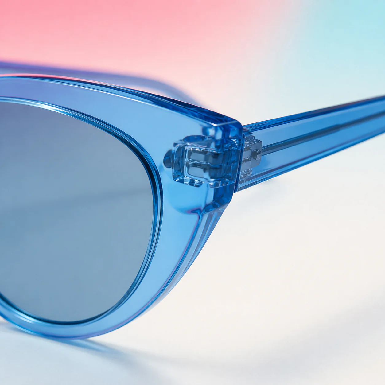 Seabright Cat Eye Sunglasses - Blue Crystal second detail view