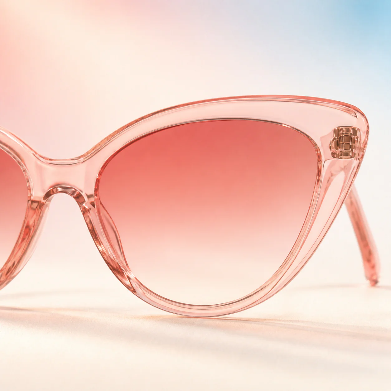 Rosette Cat Eye Sunglasses - Blush first detail view