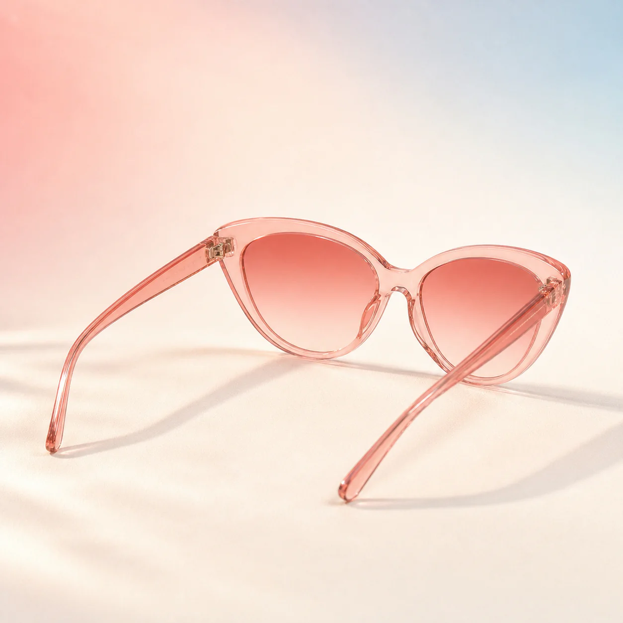 Rosette Cat Eye Sunglasses - Blush third detail view