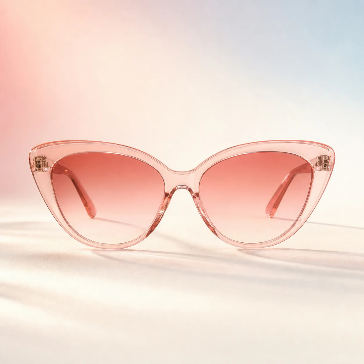 Rosette Cat Eye Sunglasses - Blush