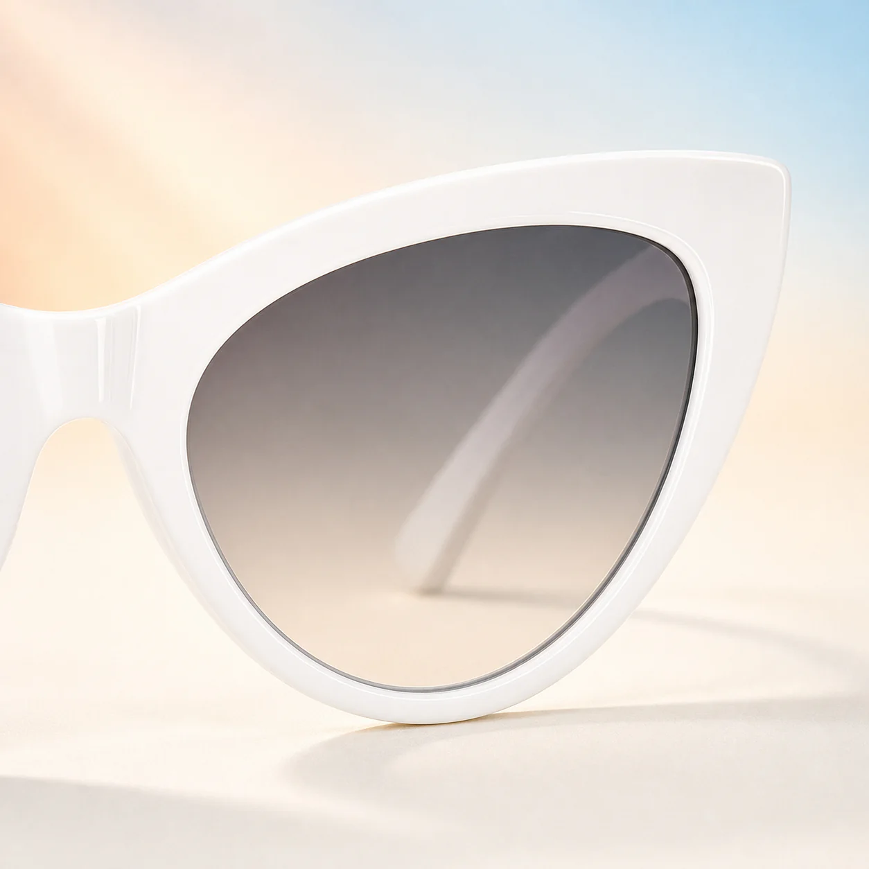 Cloudline Cat Eye Sunglasses - White first detail view