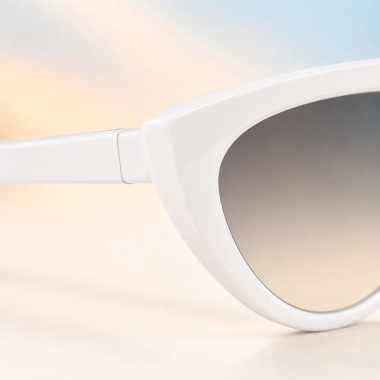 Cloudline Cat Eye Sunglasses - White second detail view