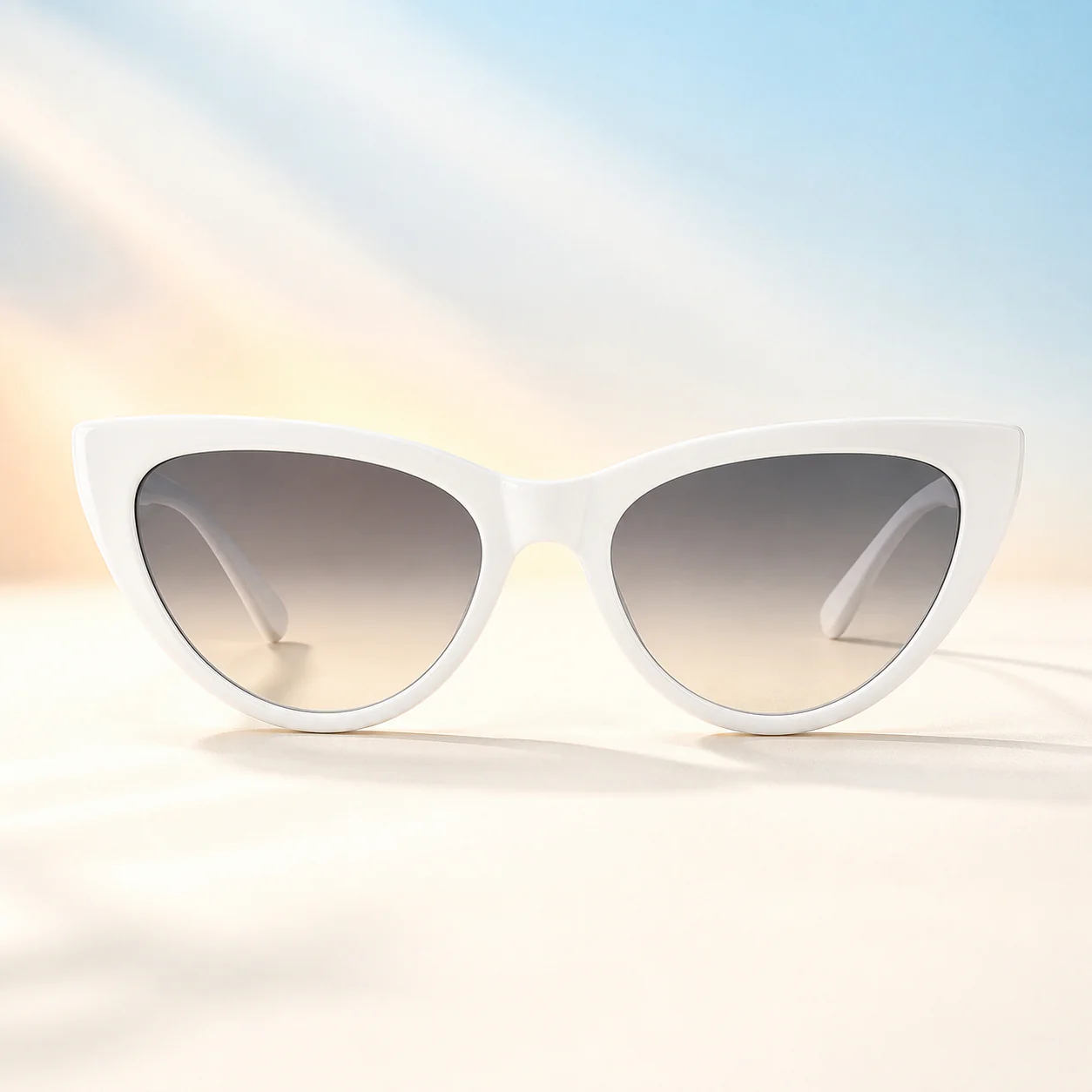Cloudline Cat Eye Sunglasses - White