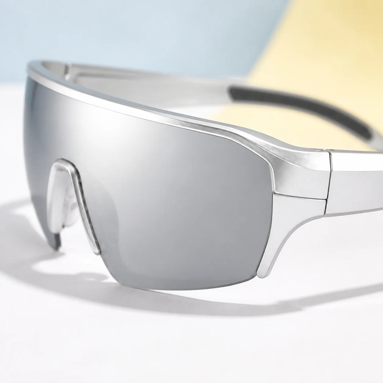 Chrome Shield Sunglasses - Silver first detail view