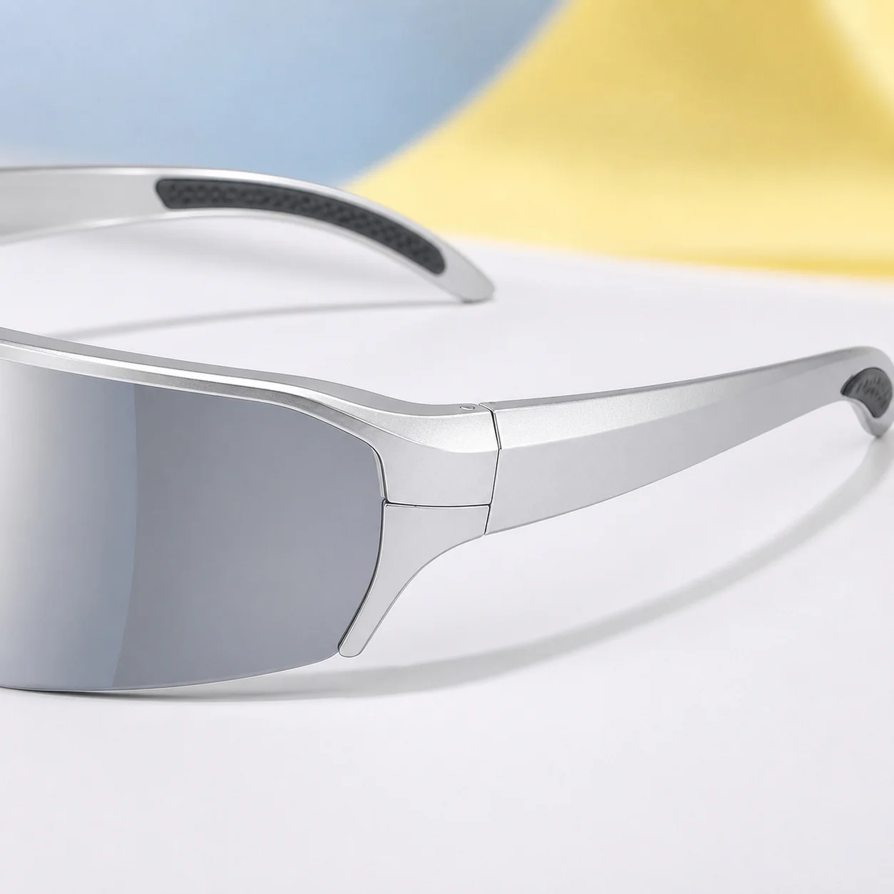 Chrome Shield Sunglasses - Silver second detail view