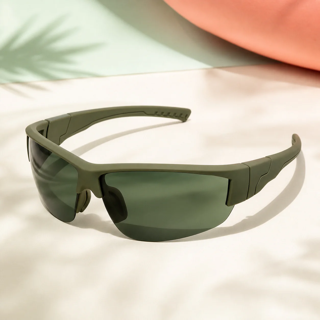 Summit Wrap Sunglasses - Olive