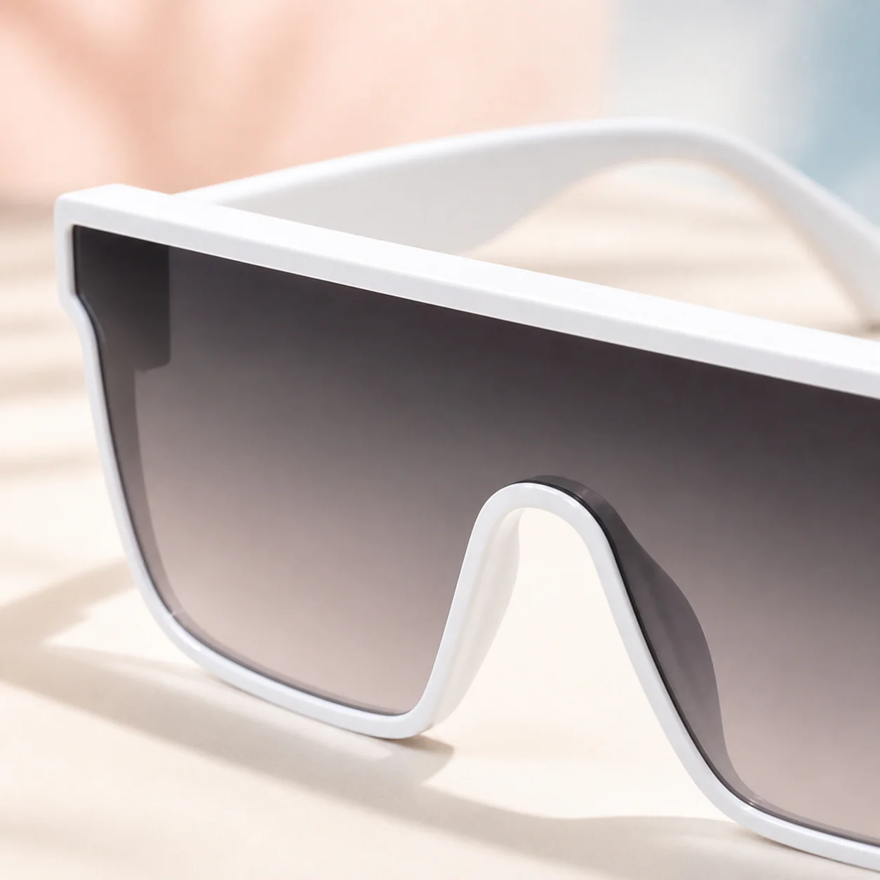 Resort Shield Sunglasses - White first detail view