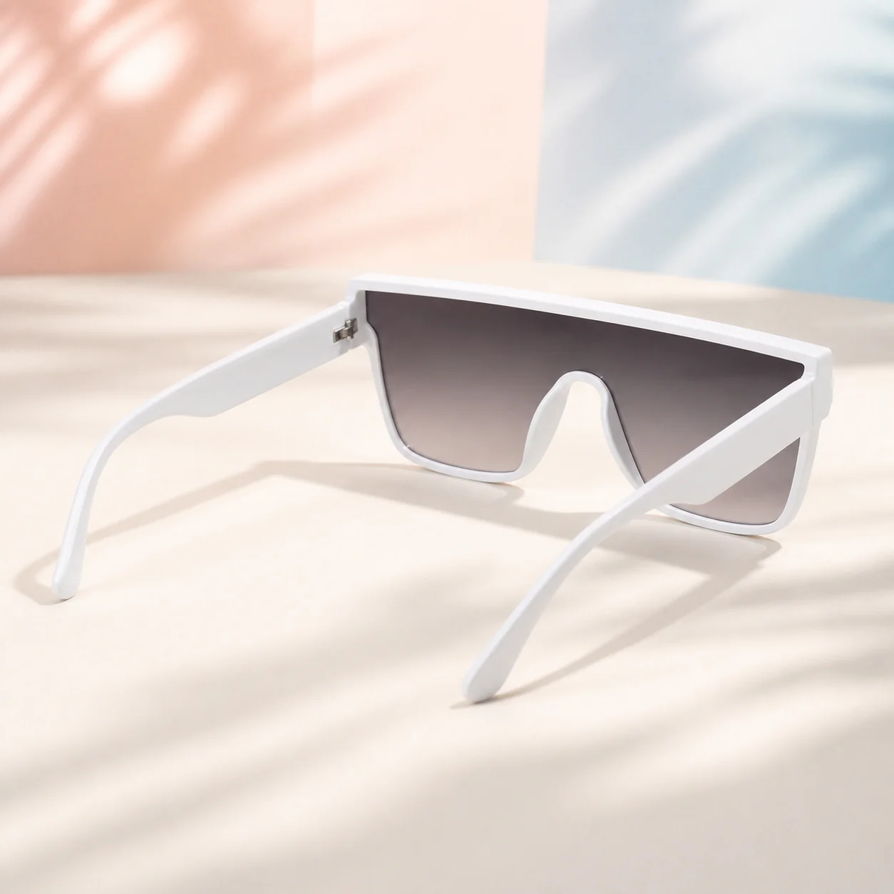 Resort Shield Sunglasses - White third detail view