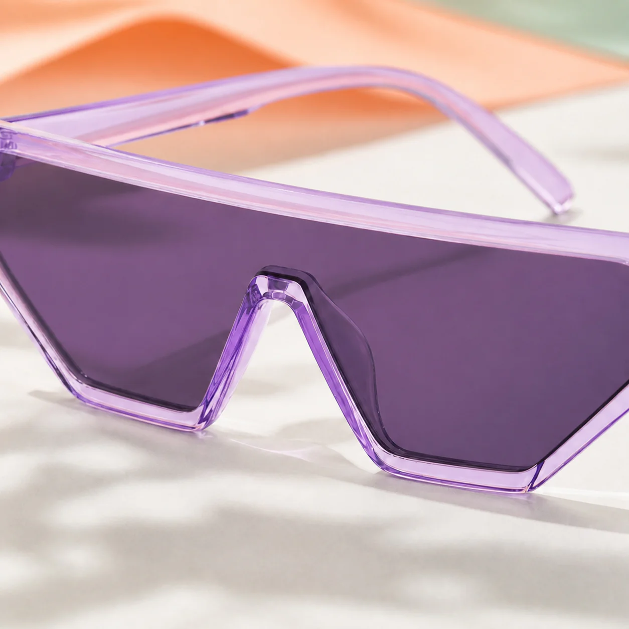Prism Shield Sunglasses - Lilac first detail view