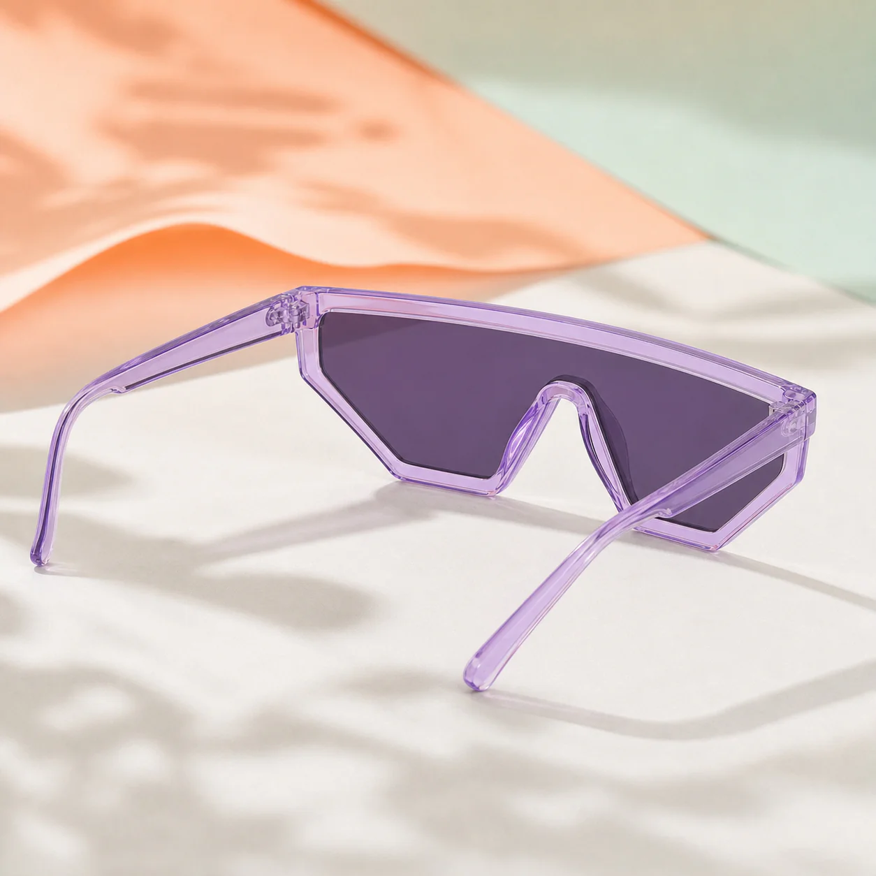 Prism Shield Sunglasses - Lilac third detail view