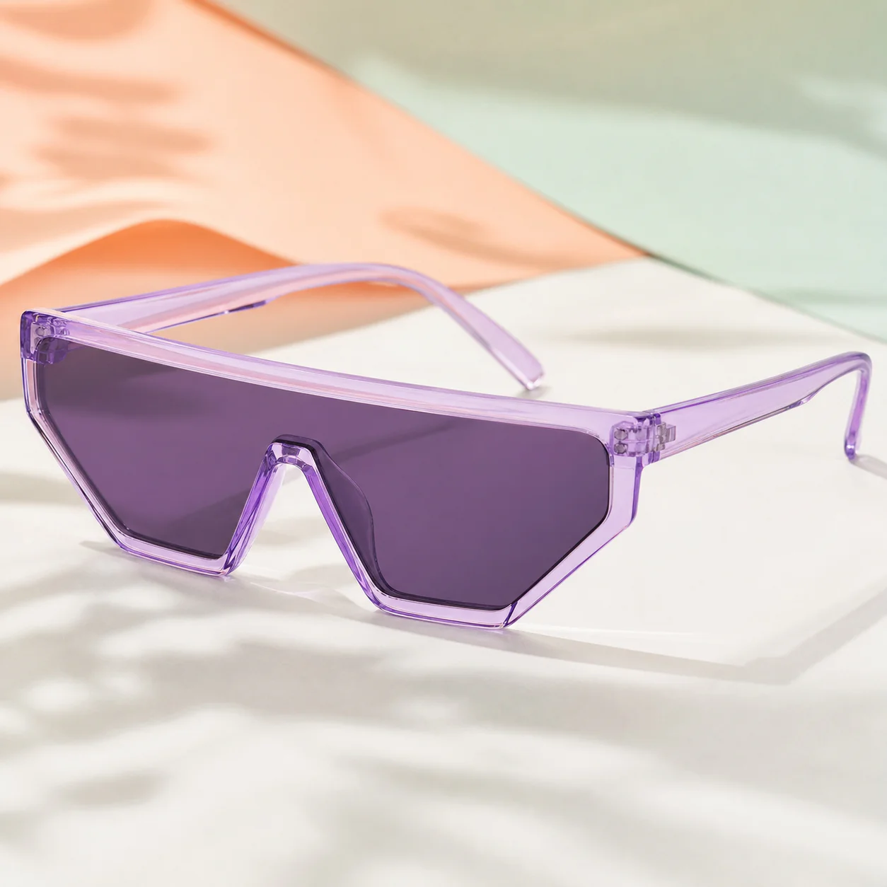 Prism Shield Sunglasses - Lilac