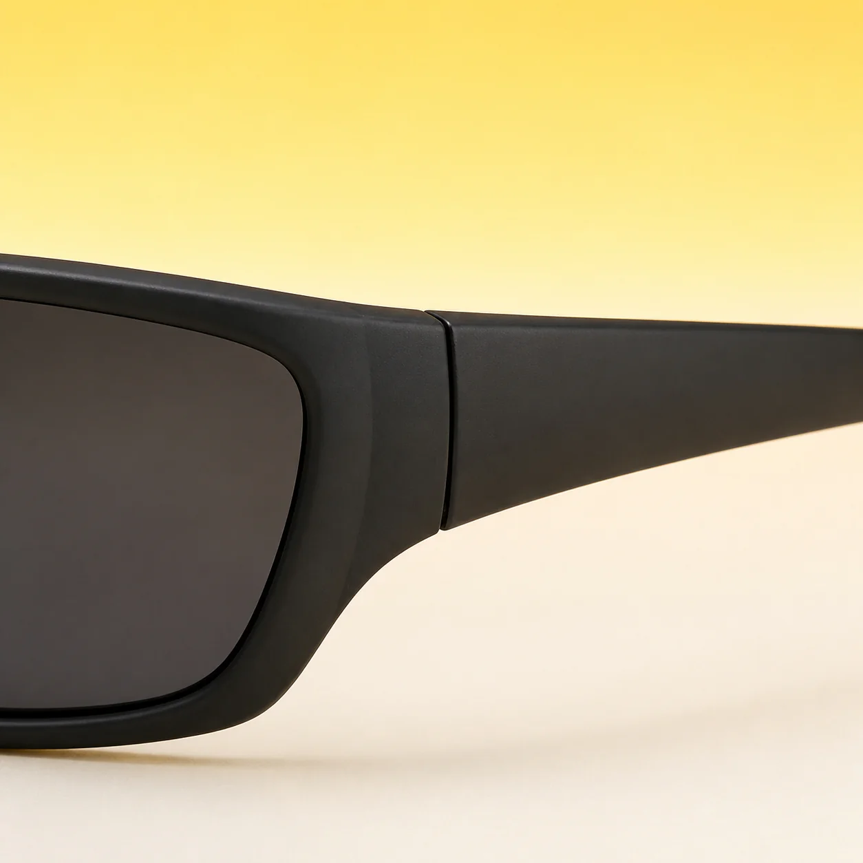 Night Drive Wrap Sunglasses - Onyx second detail view