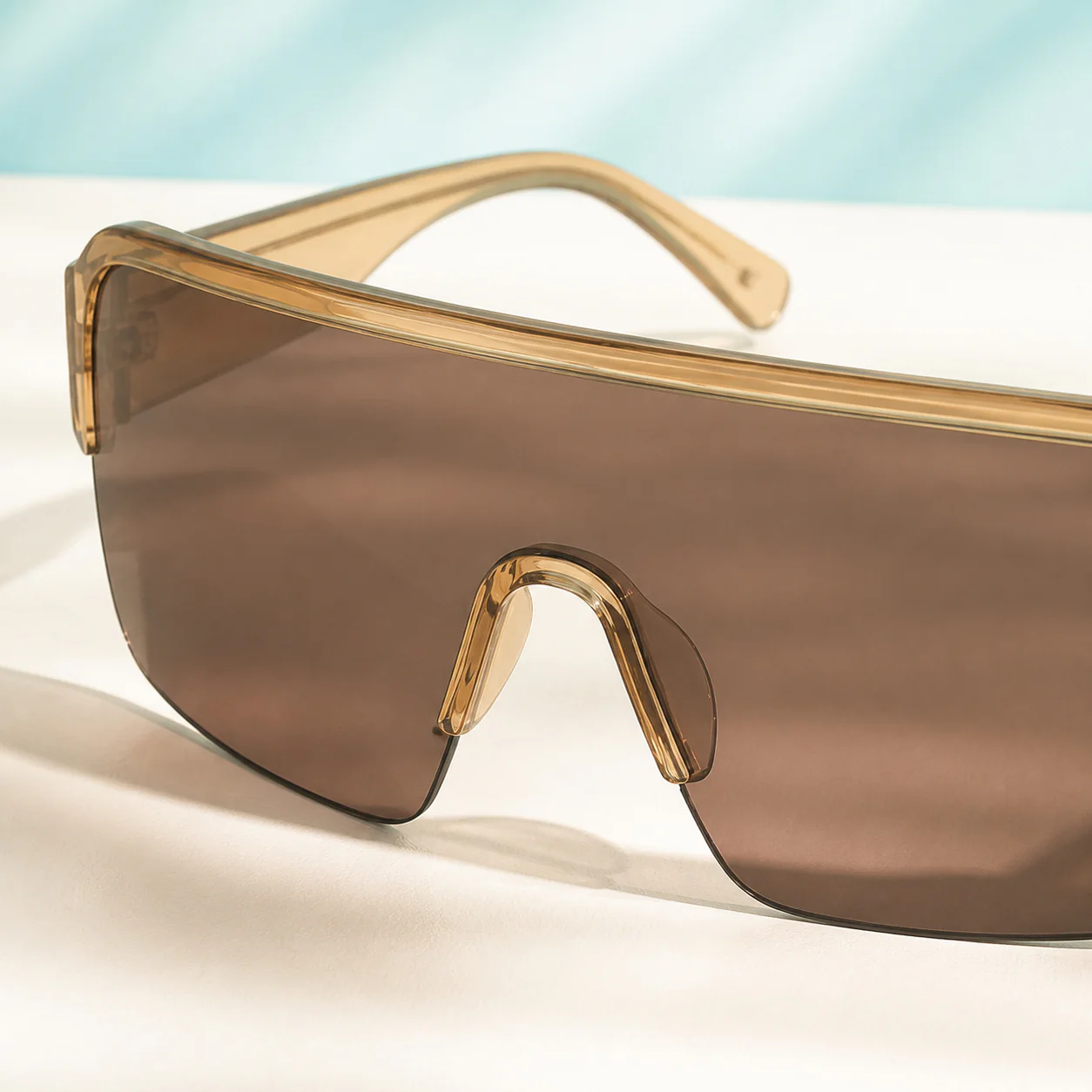 Arc Shield Sunglasses - Champagne first detail view