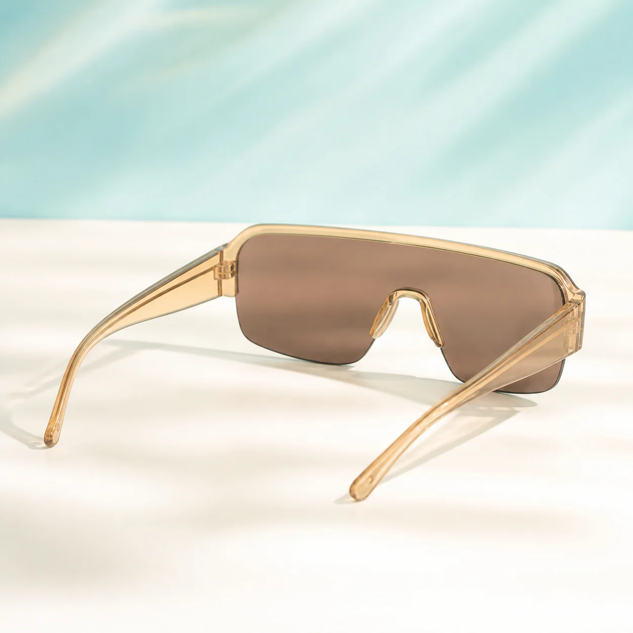 Arc Shield Sunglasses - Champagne third detail view