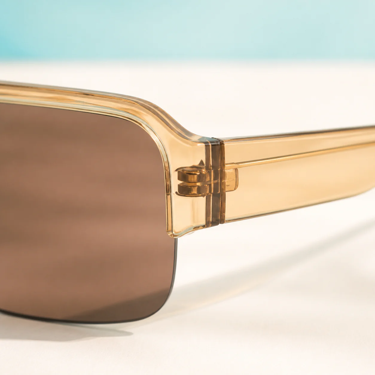 Arc Shield Sunglasses - Champagne second detail view