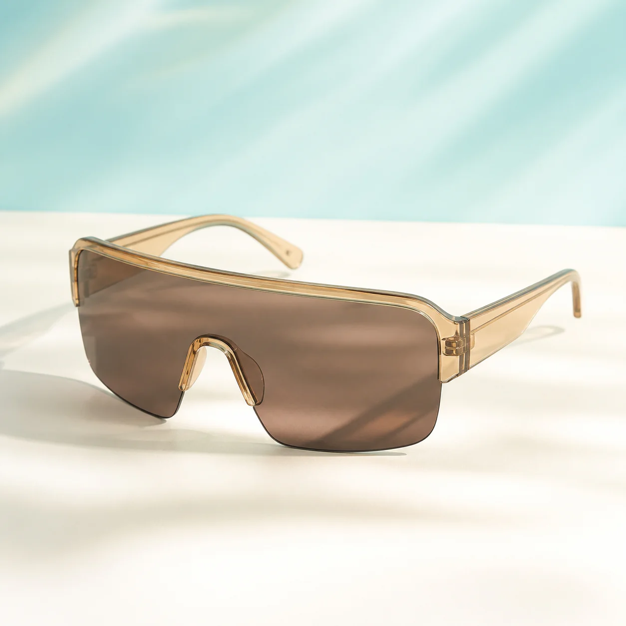 Arc Shield Sunglasses - Champagne