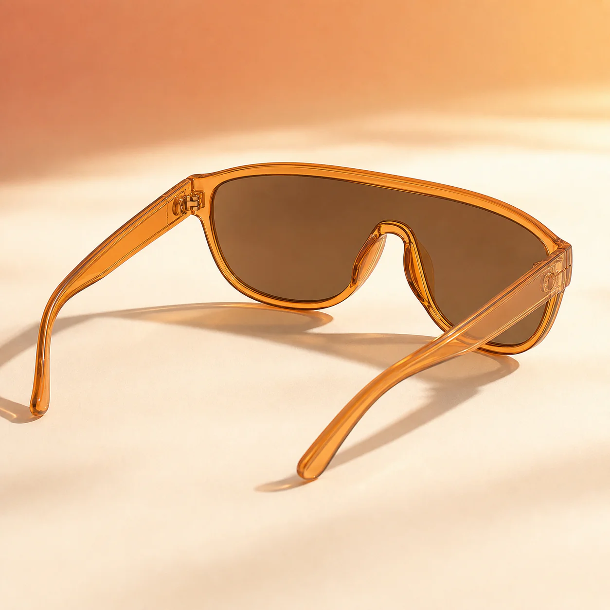Vista Shield Sunglasses - Amber third detail view