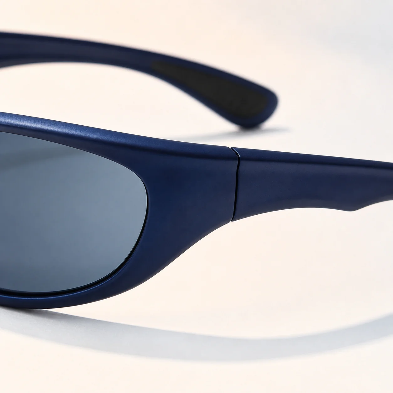 Peak Wrap Sunglasses - Navy second detail view