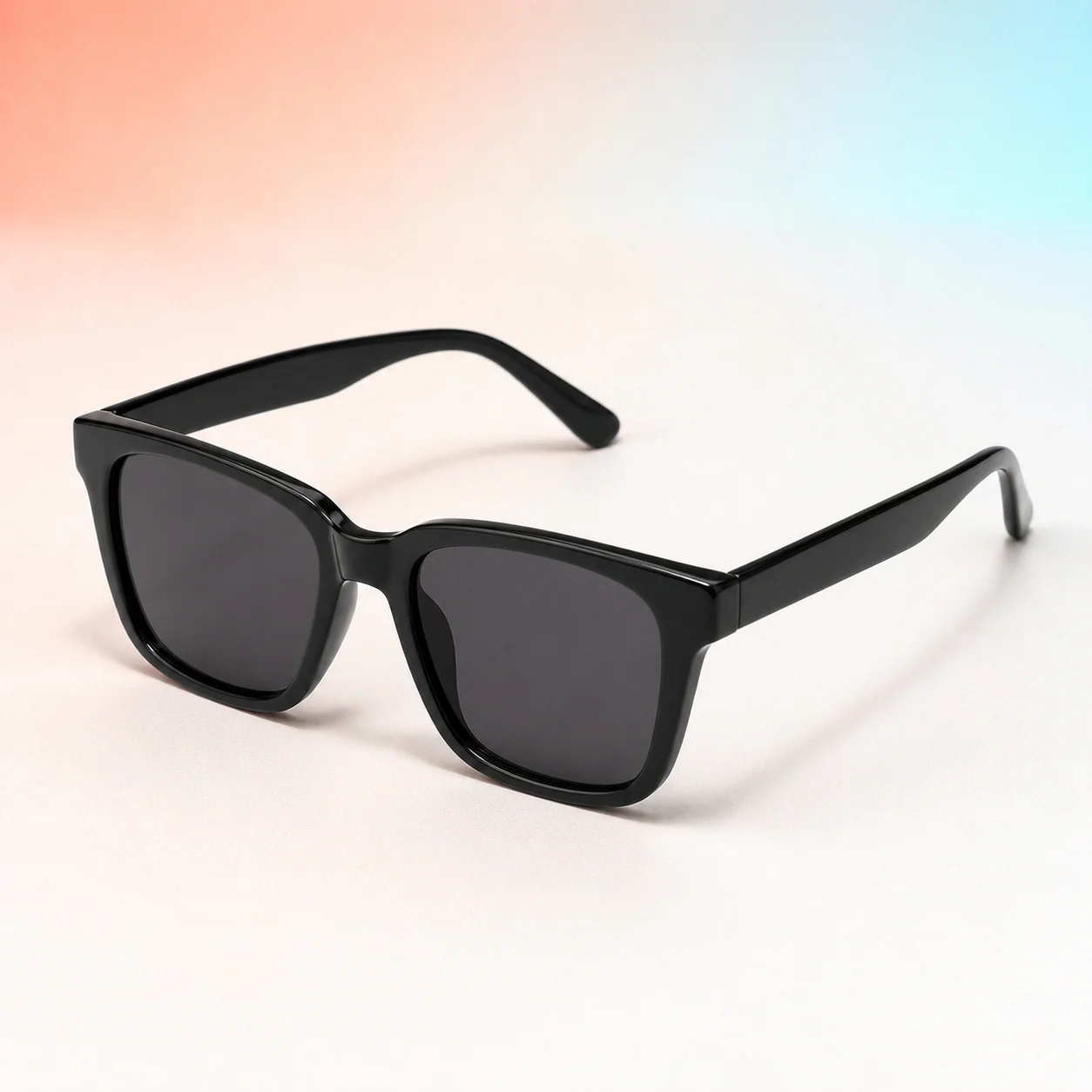 Atlas Square Sunglasses - Black third detail view