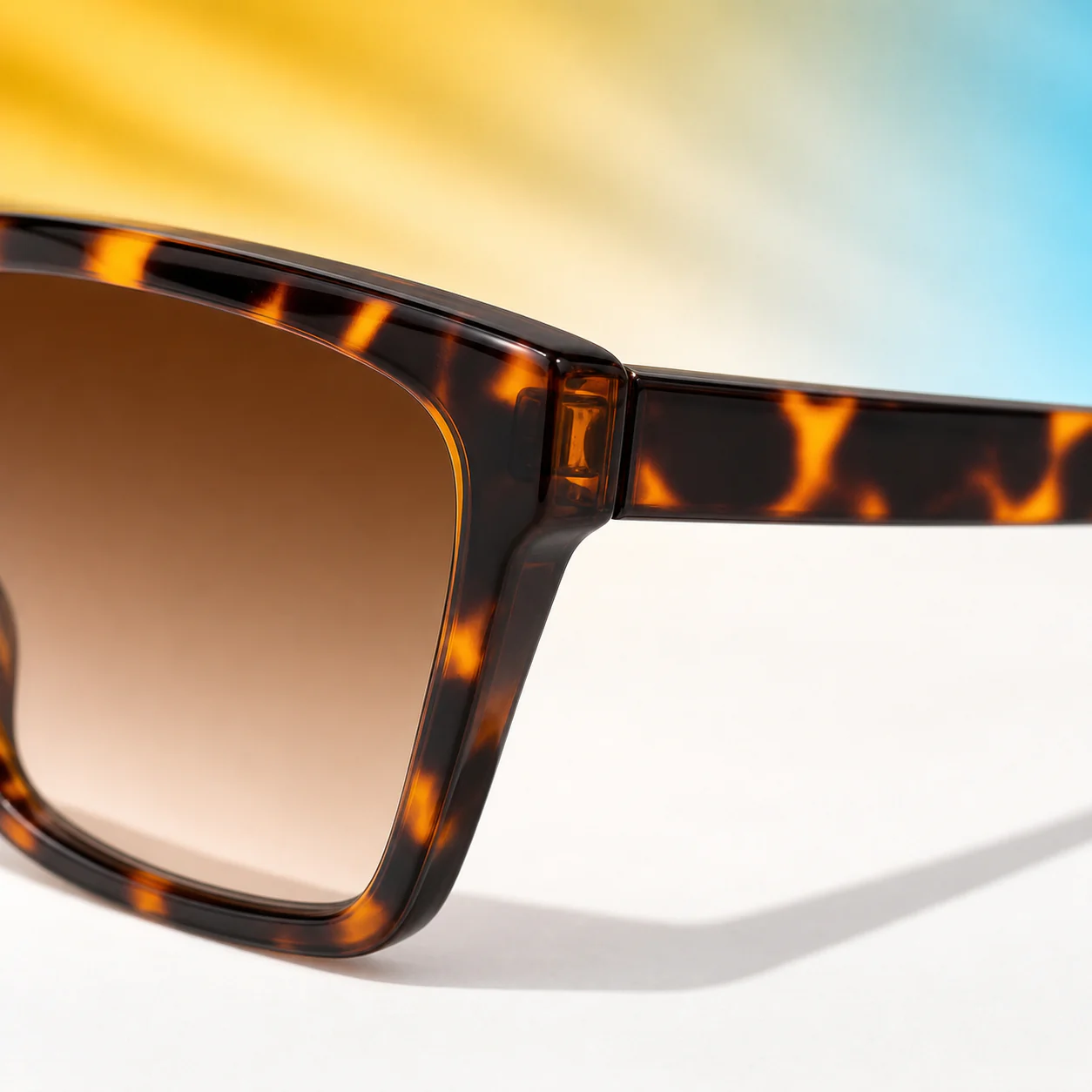 Canyon Square Sunglasses - Tortoise second detail view