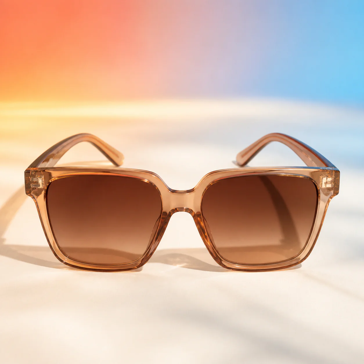 Jetset Square Sunglasses - Crystal Brown
