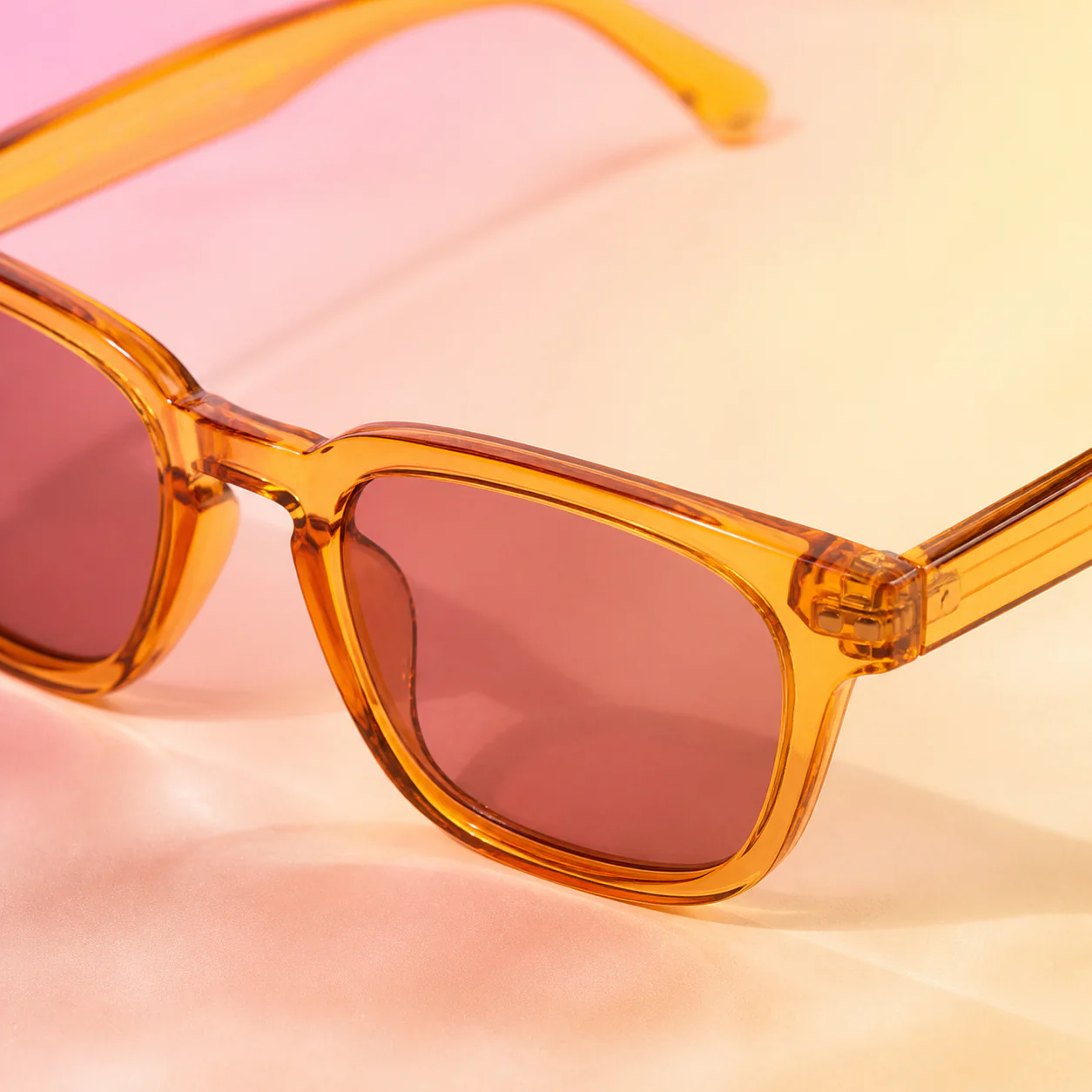 Sunset Square Sunglasses - Amber first detail view