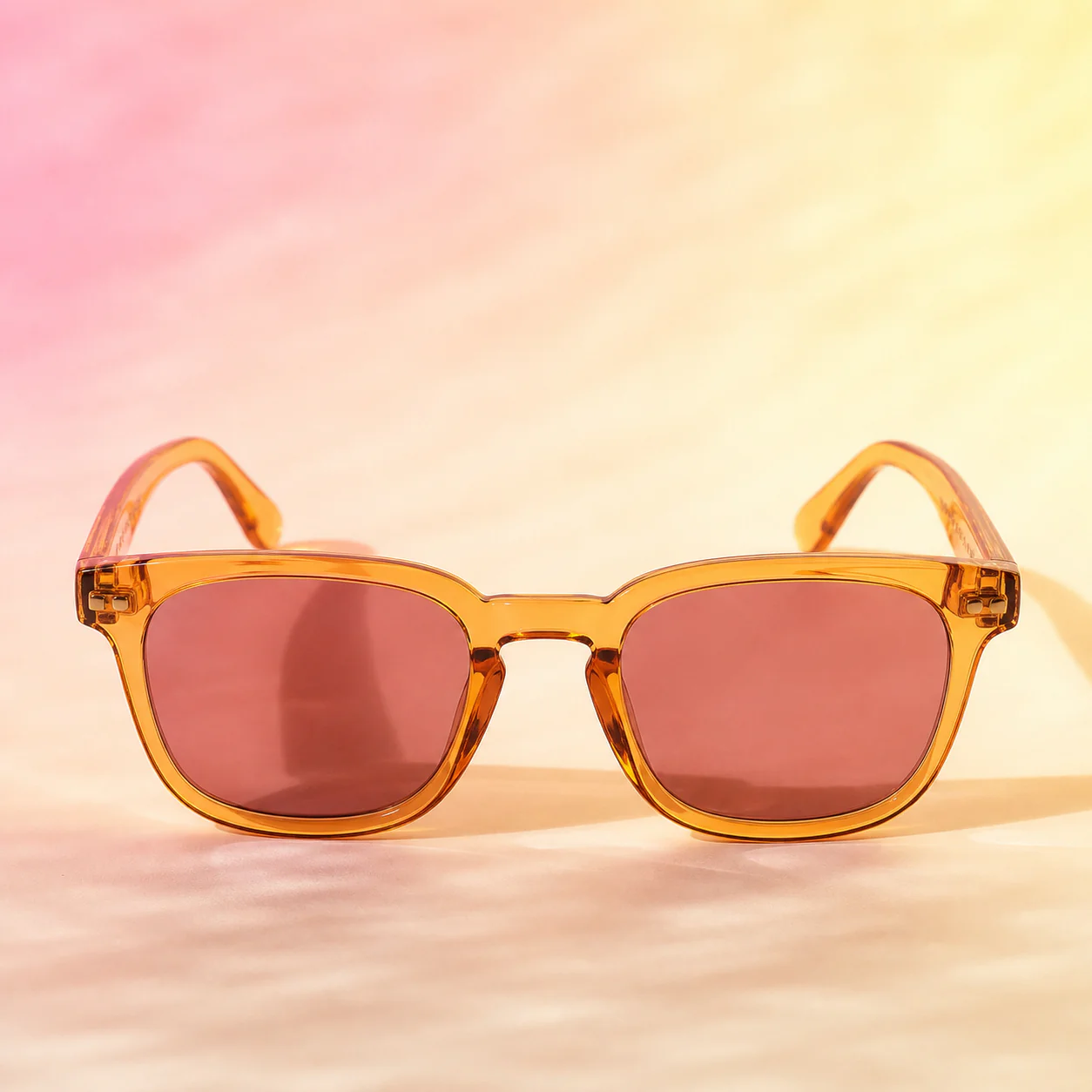 Sunset Square Sunglasses - Amber