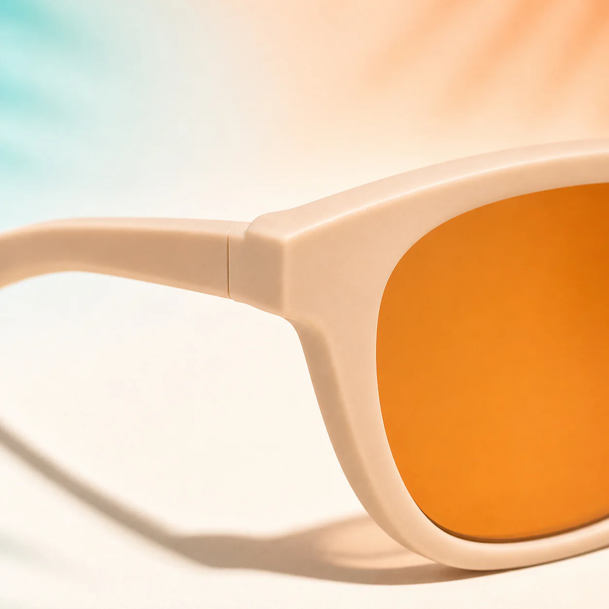 Studio Square Sunglasses - Matte Sand second detail view