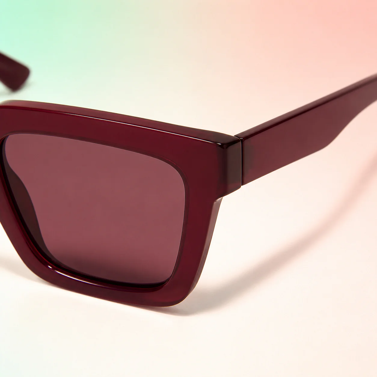 Nightcap Square Sunglasses - Wine second detail view