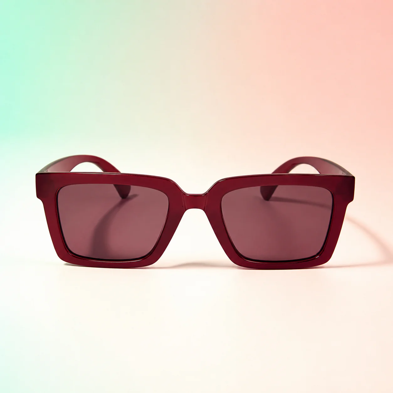 Nightcap Square Sunglasses - Wine