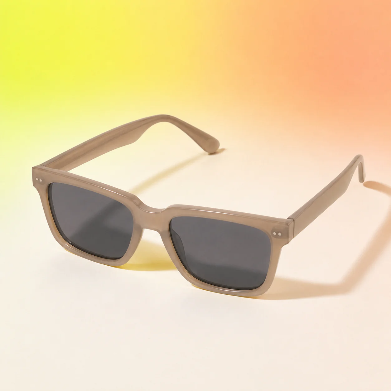 Nomad Square Sunglasses - Taupe third detail view